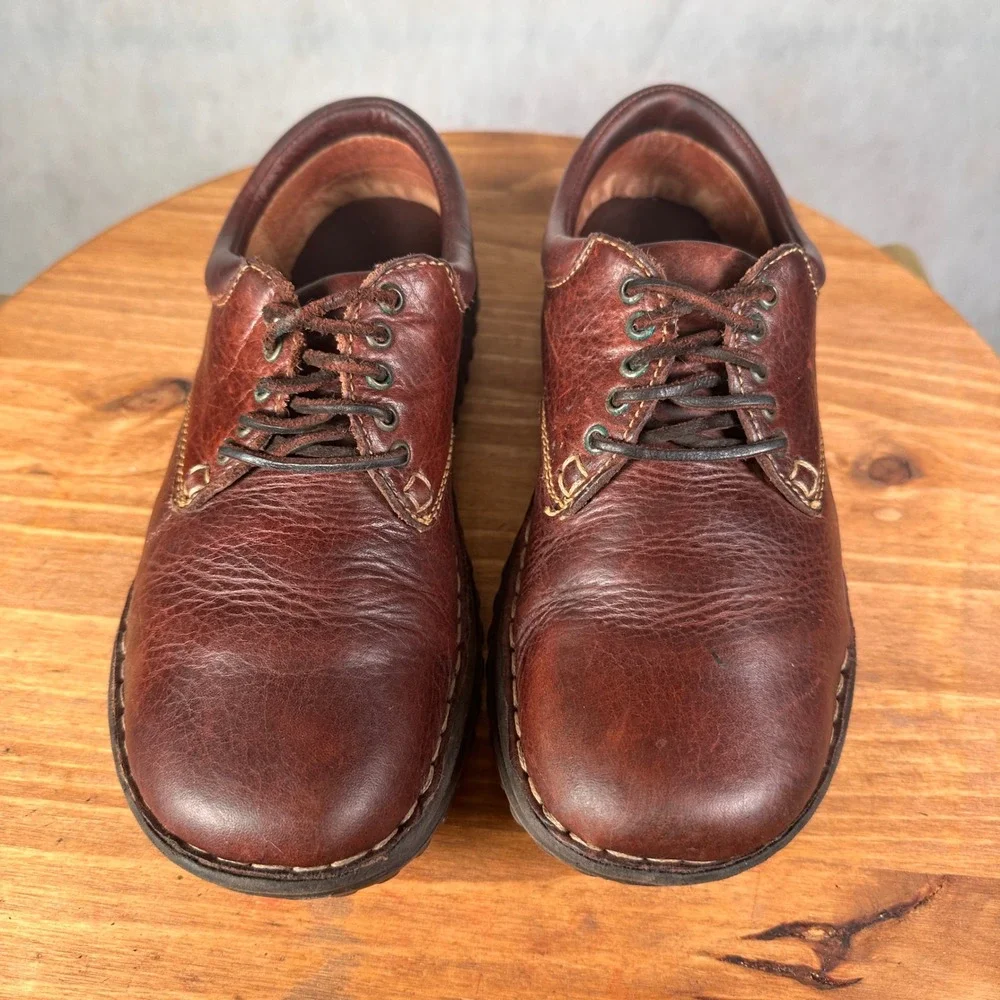 Born Leather Oxford Shoes Womens 8.5 Brown Good W6540 Lace Up Comfort Casual